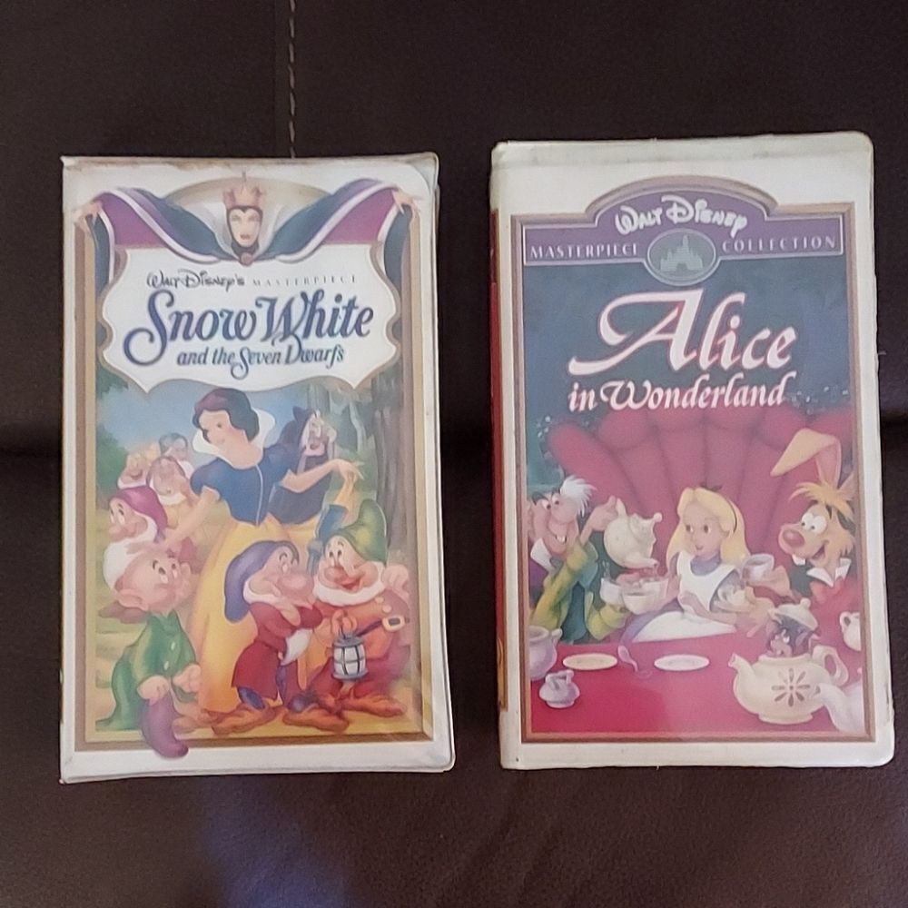 Snow White Alice Masterpice VHS Walt Disney
